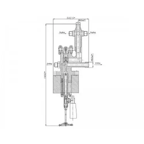 Бронзовый запорный угловой клапан с ручным управлением 521-35.3377 (ИПЛT.49121134) 