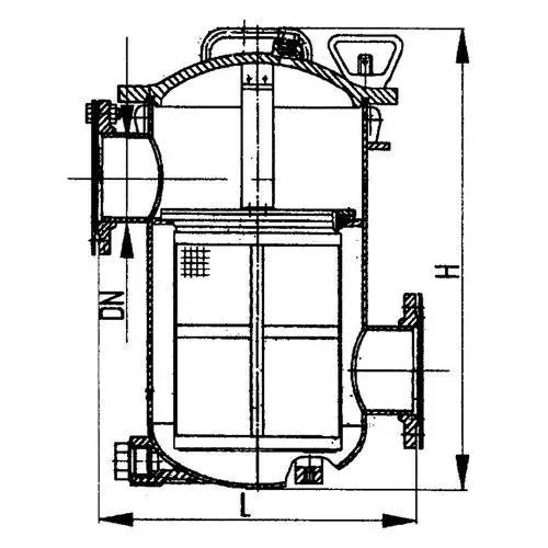 Нержавеющий фильтр пресной воды фланцевый