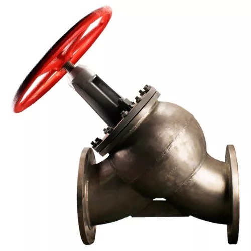 Запорный прямоточный вентиль-клапан